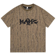 'Make No Choice' Textured Grunge T-Shirt-streetwear-techwear