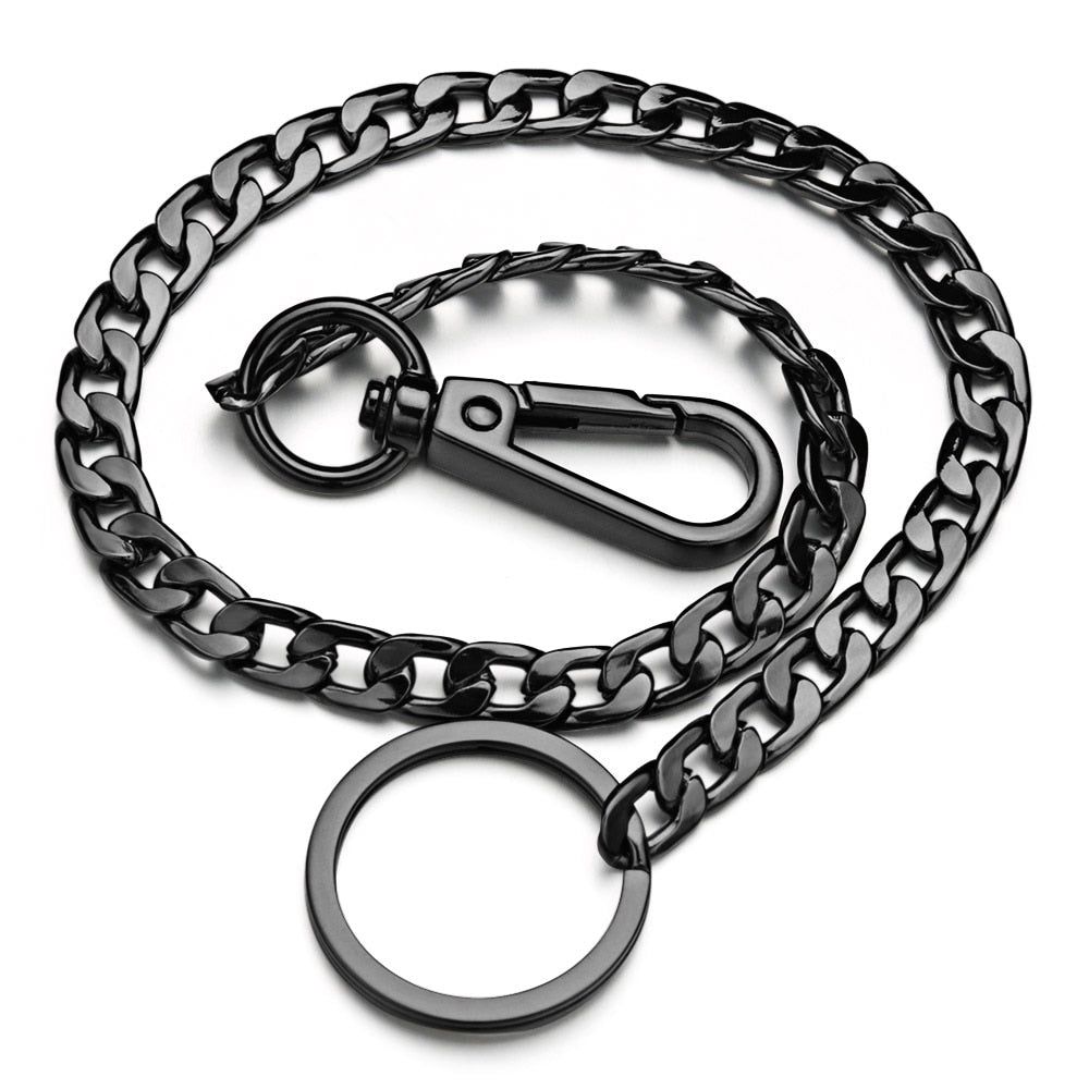 Metal Wallet Belt Chain - Black
