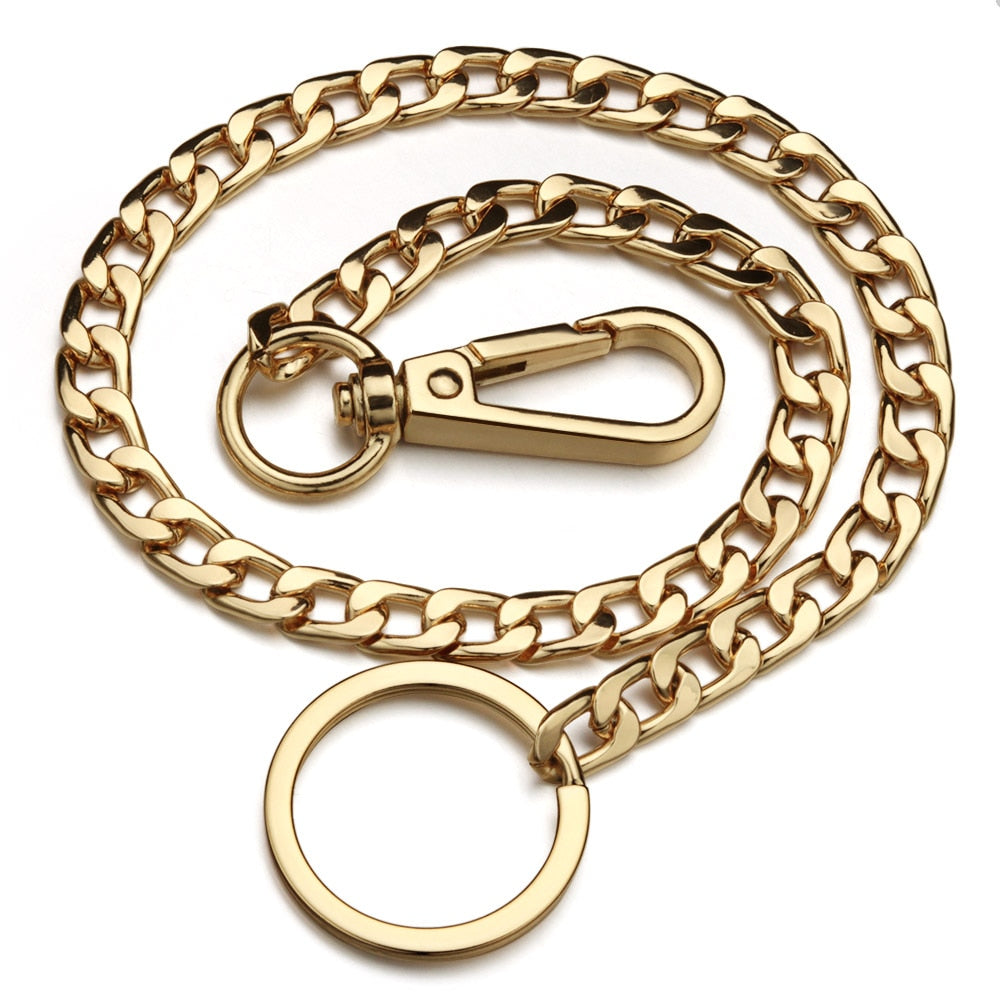 Metal Wallet Belt Chain - Gold-streetwear-techwear