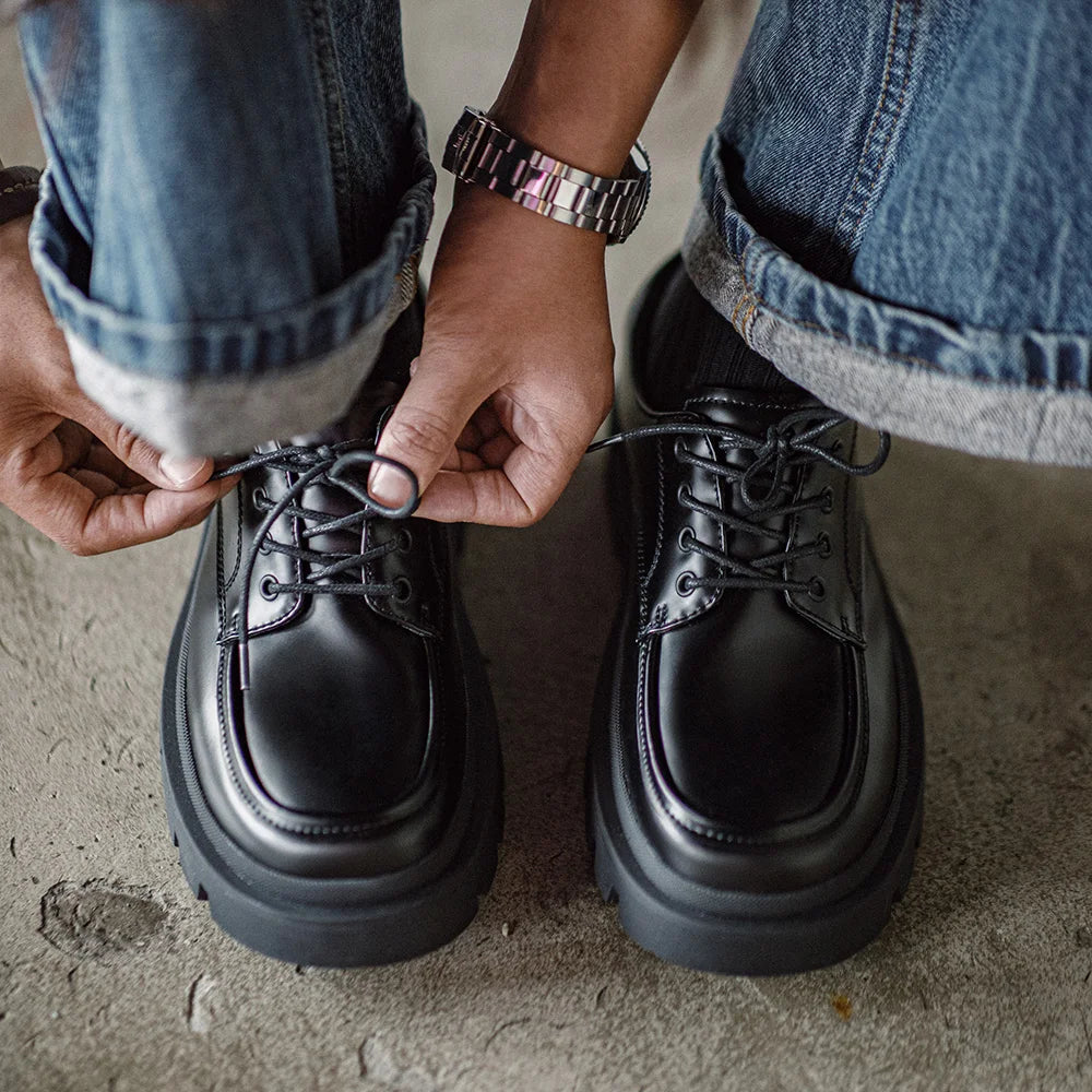 Moc Toe Leather Shoes-streetwear-techwear