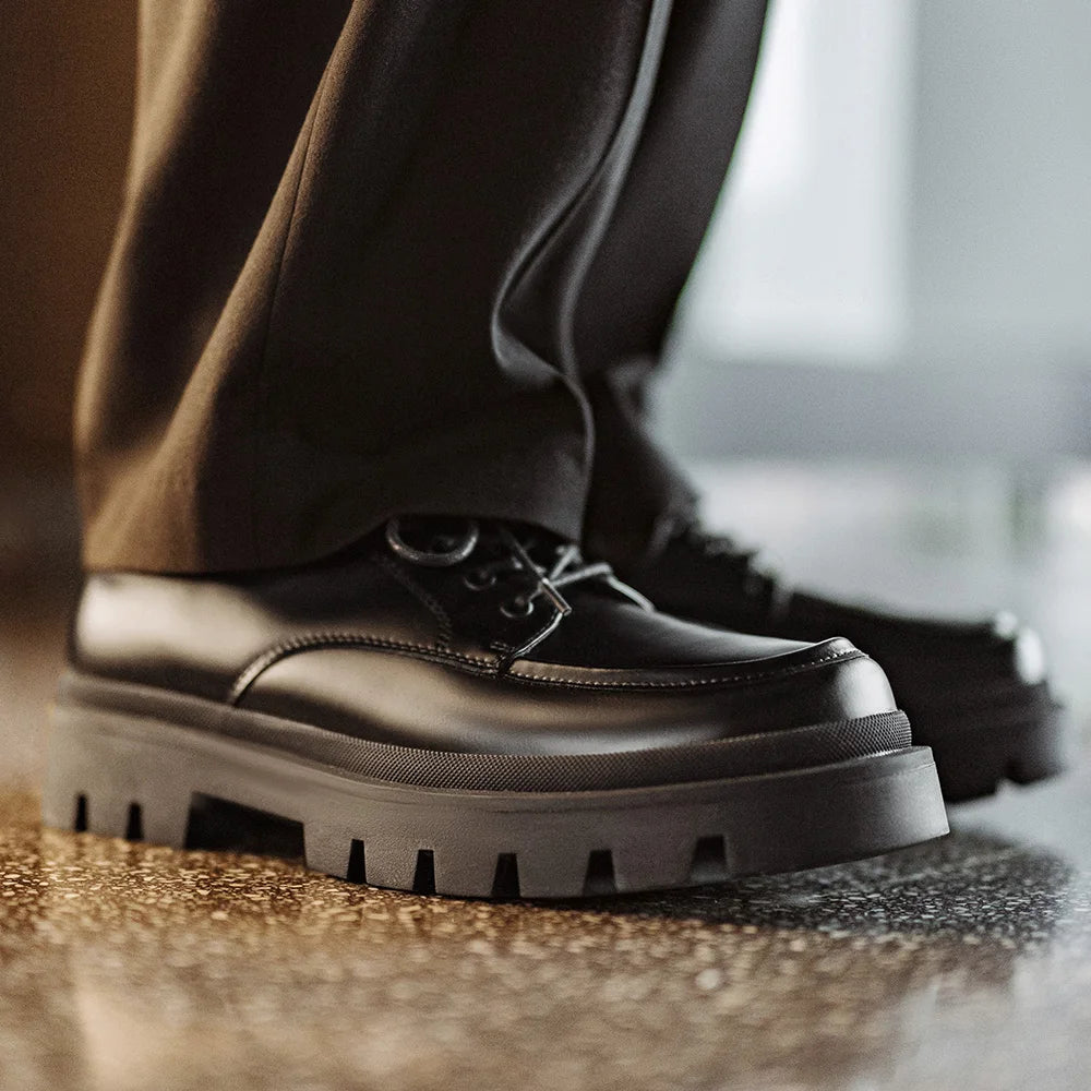 Moc Toe Leather Shoes-streetwear-techwear