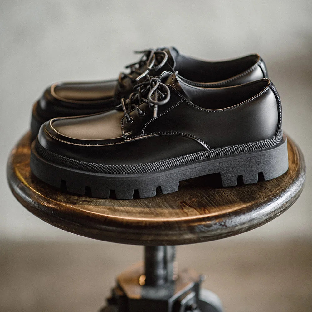 Moc Toe Leather Shoes-streetwear-techwear