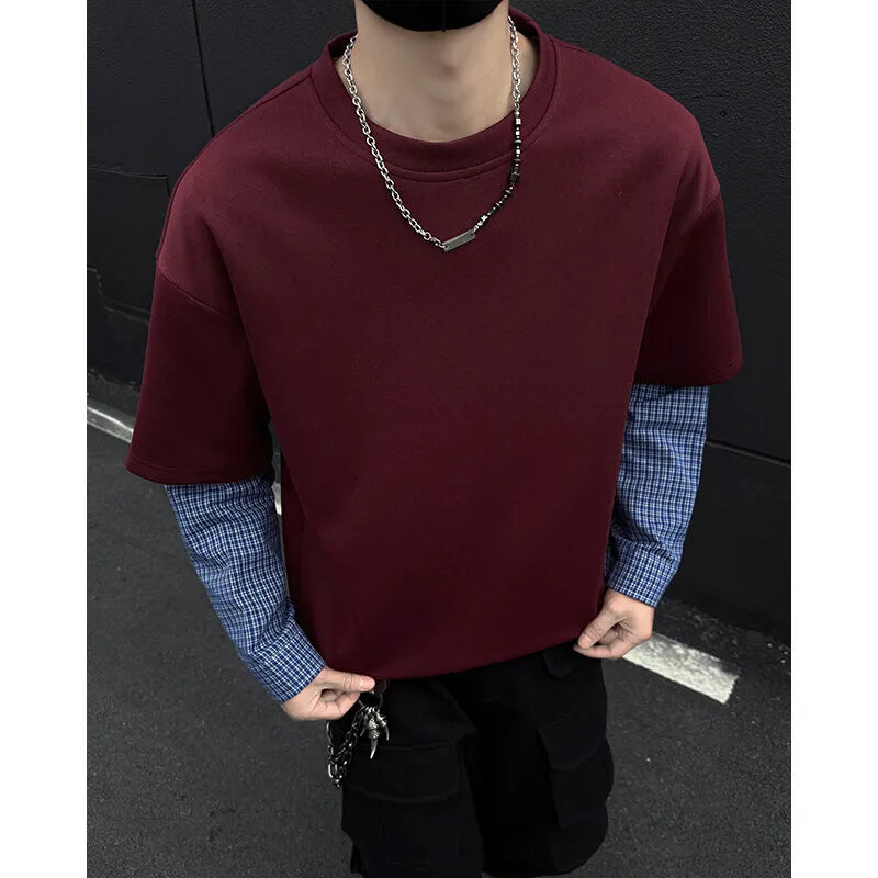 Mock Layer Shirt/T-Shirt-streetwear-techwear