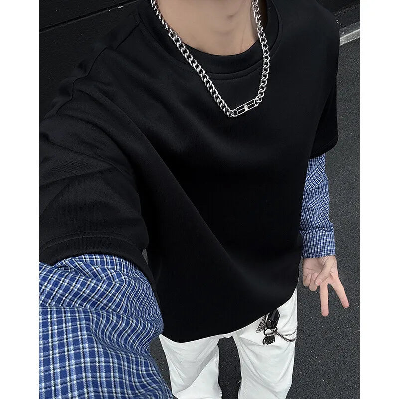 Mock Layer Shirt/T-Shirt-streetwear-techwear