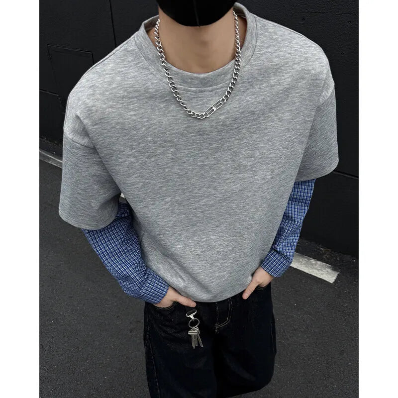 Mock Layer Shirt/T-Shirt-streetwear-techwear