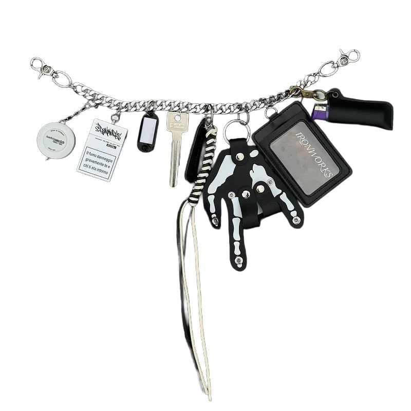 Multi Item Belt Chain Set-streetwear-techwear