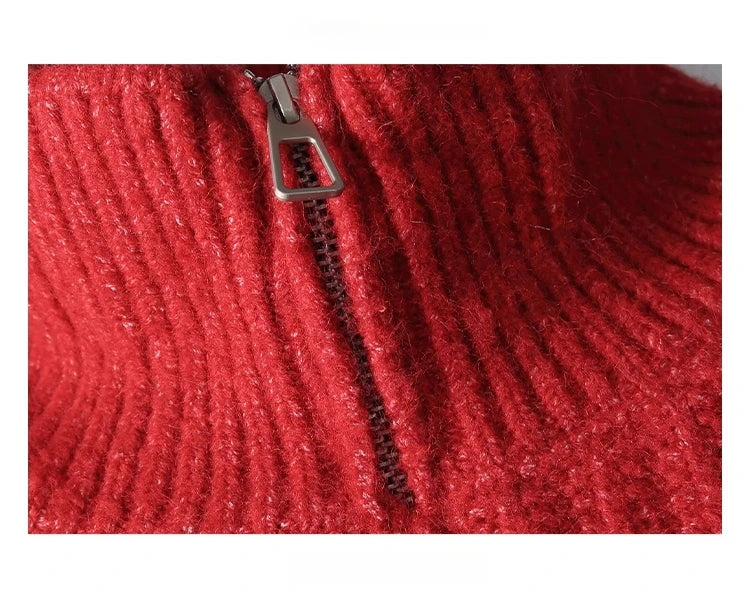 Nordic Rib Half Zip Sweater-streetwear-techwear