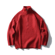 Nordic Rib Half Zip Sweater-streetwear-techwear