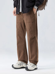 Nylon Straight Leg Cargo Pants-streetwear-techwear