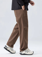 Nylon Straight Leg Cargo Pants-streetwear-techwear
