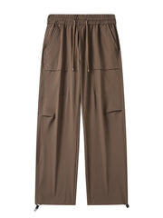 Nylon Straight Leg Cargo Pants-streetwear-techwear