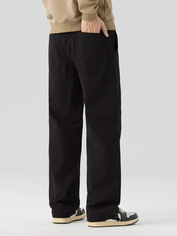 Nylon Straight Leg Cargo Pants-streetwear-techwear
