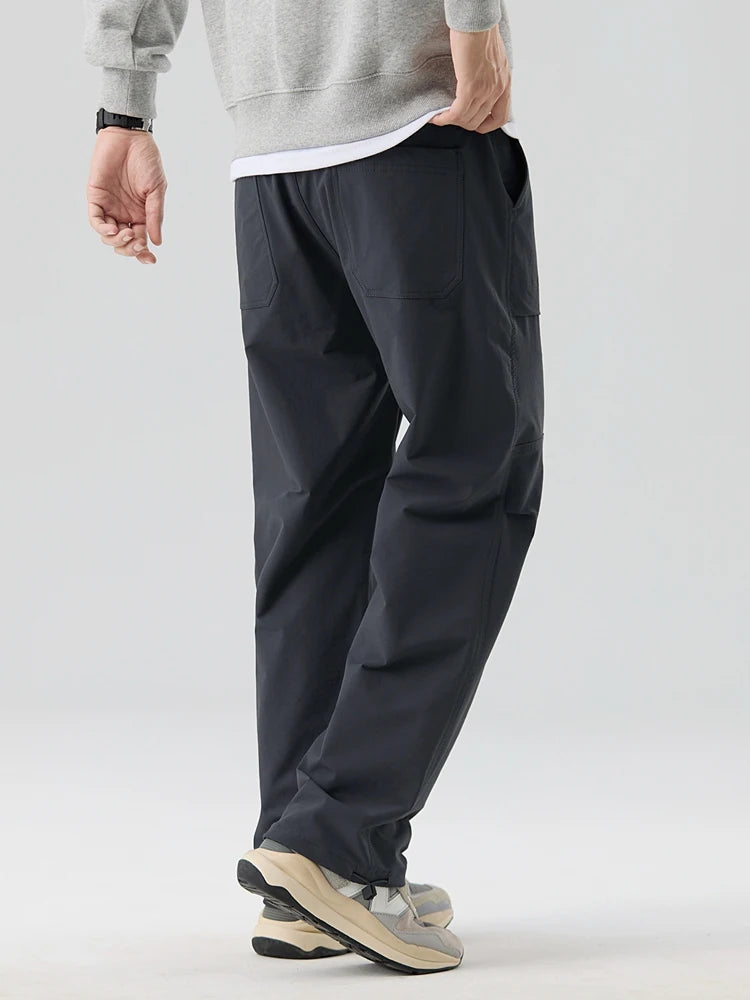 Nylon Straight Leg Cargo Pants-streetwear-techwear