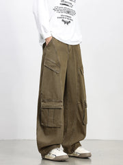 Oversized Parachute Cargo Jeans-streetwear-techwear