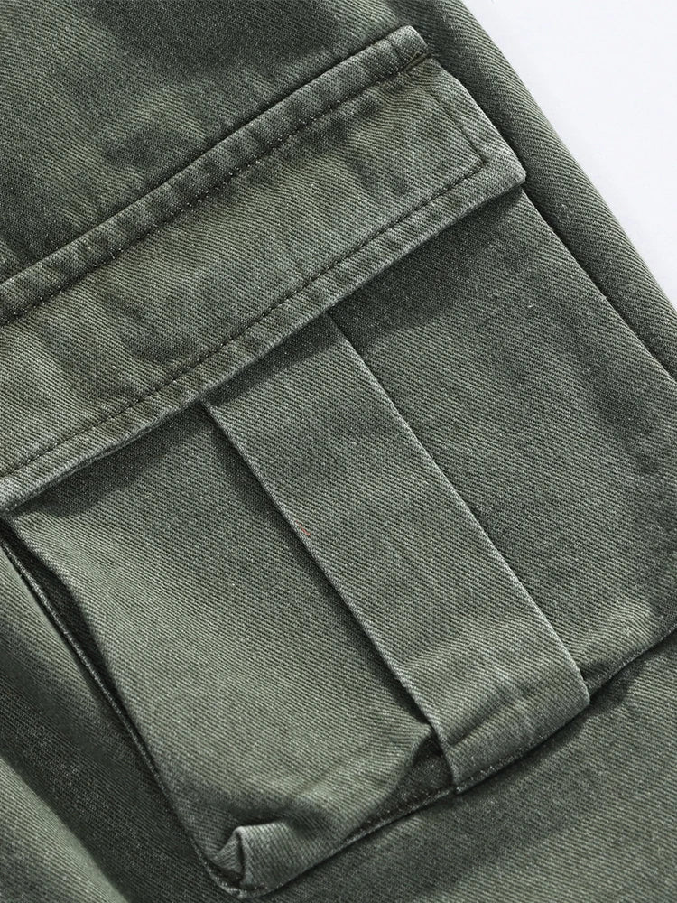 Oversized Parachute Cargo Jeans-streetwear-techwear