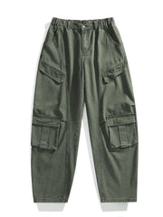 Oversized Parachute Cargo Jeans-streetwear-techwear