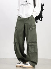 Oversized Parachute Cargo Jeans-streetwear-techwear