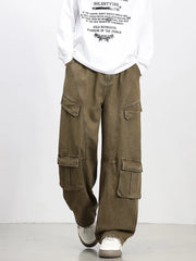 Oversized Parachute Cargo Jeans-streetwear-techwear