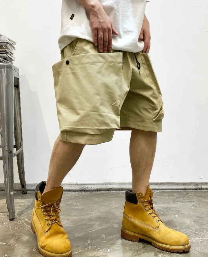 Oversized Pocket Cargo Shorts-streetwear-techwear