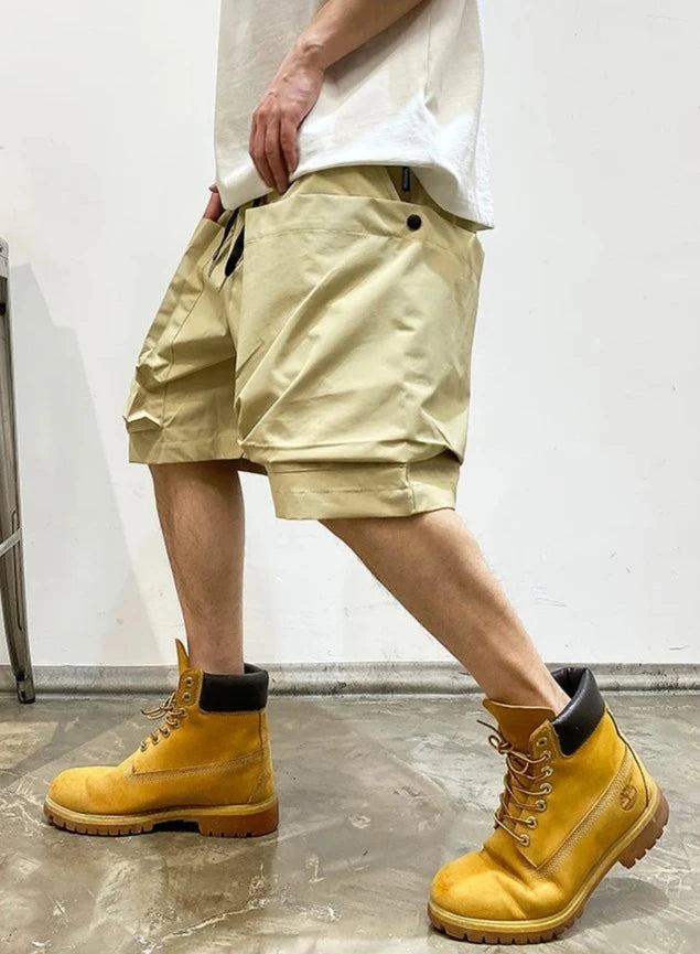 Oversized Pocket Cargo Shorts-streetwear-techwear