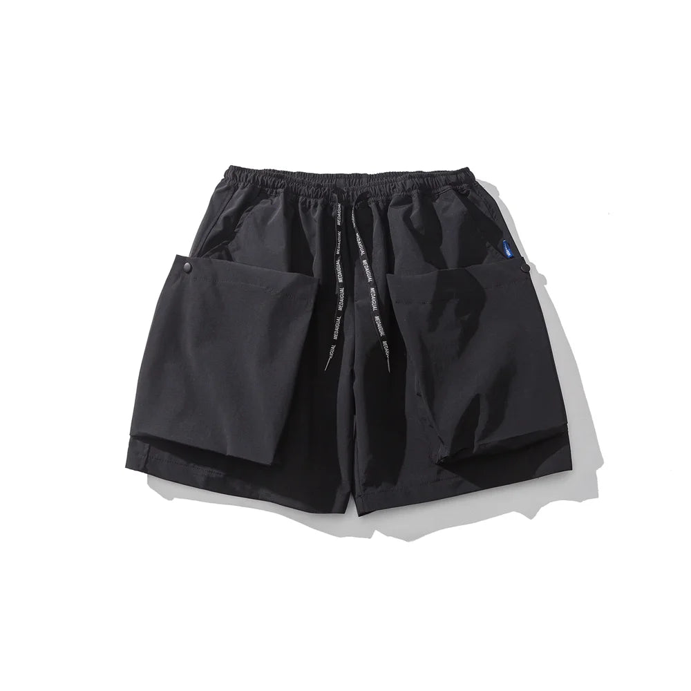 Oversized Pocket Cargo Shorts-streetwear-techwear