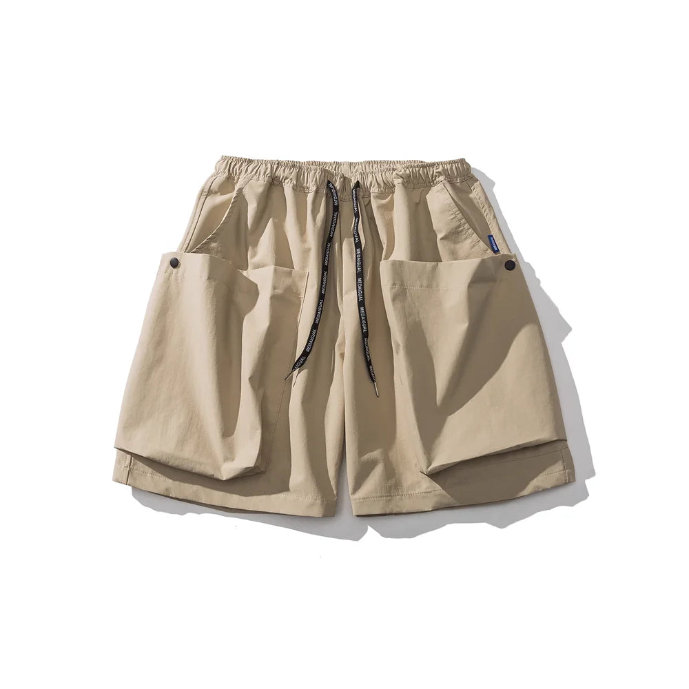 Oversized Pocket Cargo Shorts-streetwear-techwear