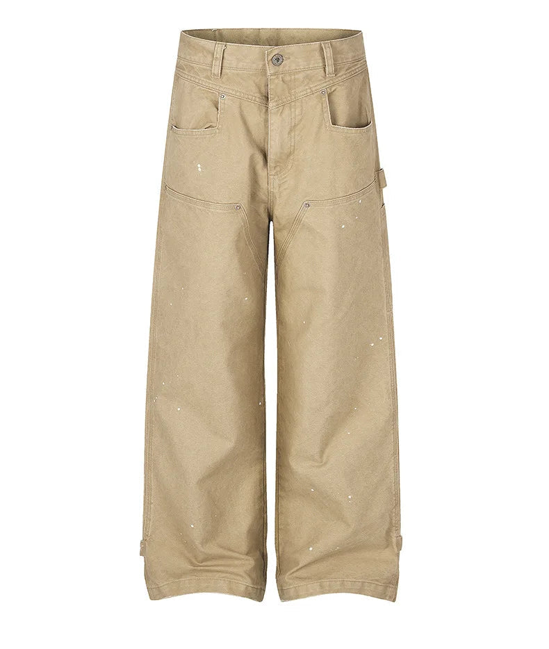 Paint Splatter Carpenter Pants
