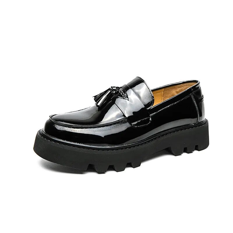 Patent Tassel Loafers-streetwear-techwear