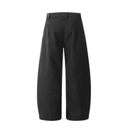 Pleated Arc Leg Suit Pants-streetwear-techwear
