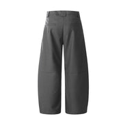 Pleated Arc Leg Suit Pants-streetwear-techwear
