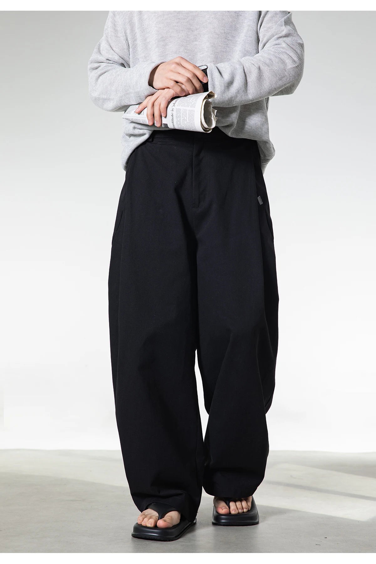 Pleated Wide Leg Trousers | Baggy Pants & Jeans | Streetwear at