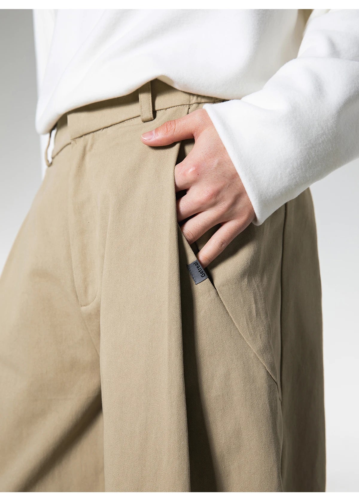 Pleated Wide Leg Trousers