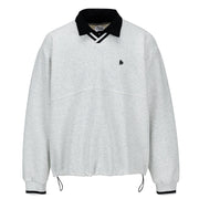Preppy Collared Sweatshirt-streetwear-techwear