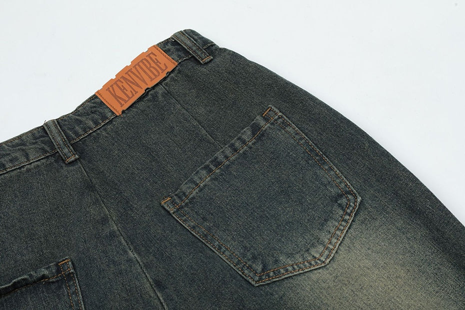 Raw Hem Star Jeans-streetwear-techwear