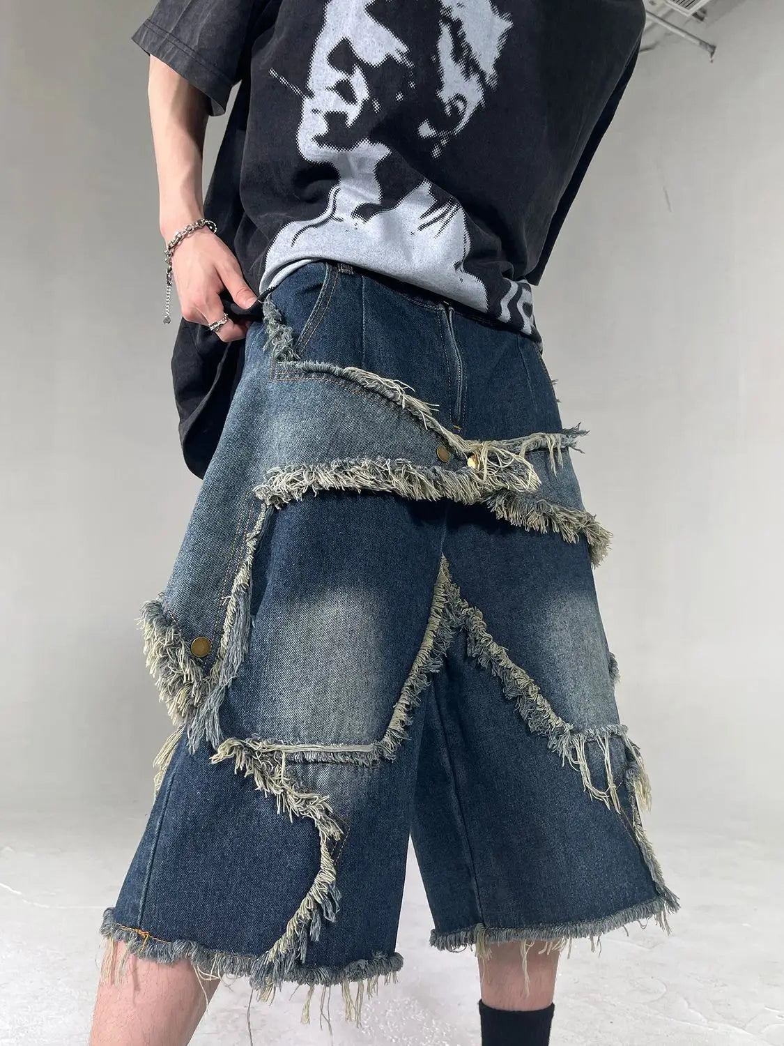 「初期」 STARTEAM Jorts Raw Hem Star Jorts | STREETWEAR AT BEFORE THE HIGH STREET