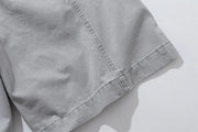 Relaxed Fit Pleated Knee Drawstring Shorts-streetwear-techwear