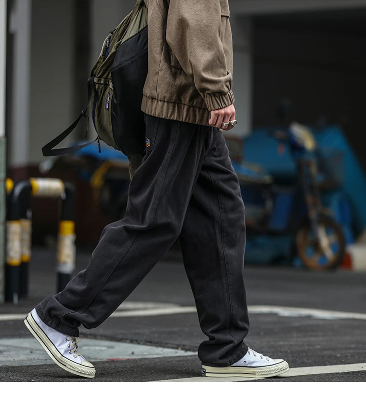 Relaxed Workwear Taper Pants-streetwear-techwear
