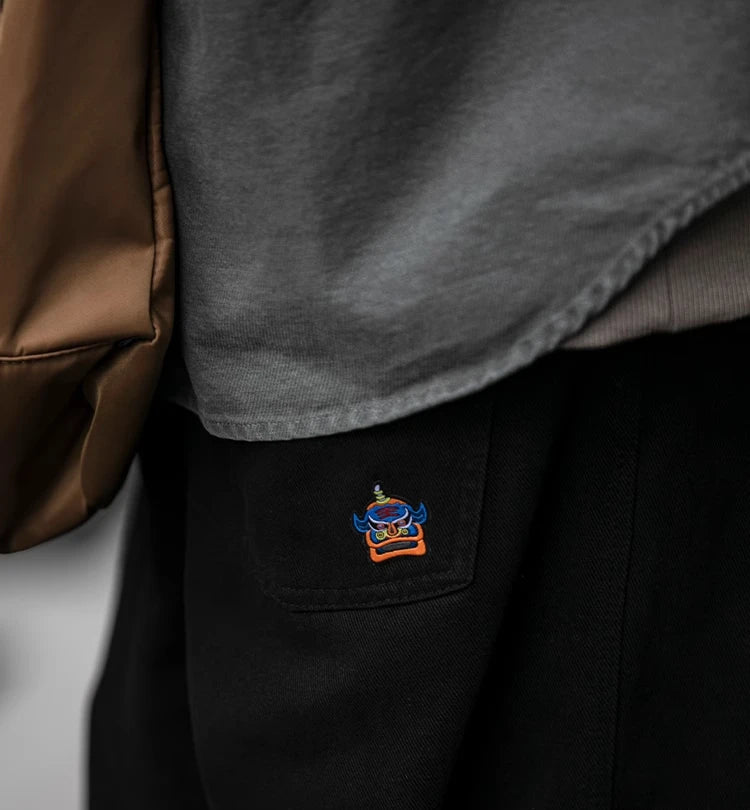 Relaxed Workwear Taper Pants-streetwear-techwear