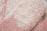 Retro Flame Mohair Style Zip Up Sweater-streetwear-techwear