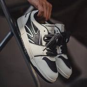 Retro Skate Sneakers - Black/White-streetwear-techwear