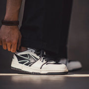 Retro Skate Sneakers - Black/White-streetwear-techwear