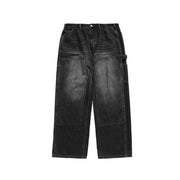 Retro Wash Wide Leg Carpenter Jeans-streetwear-techwear