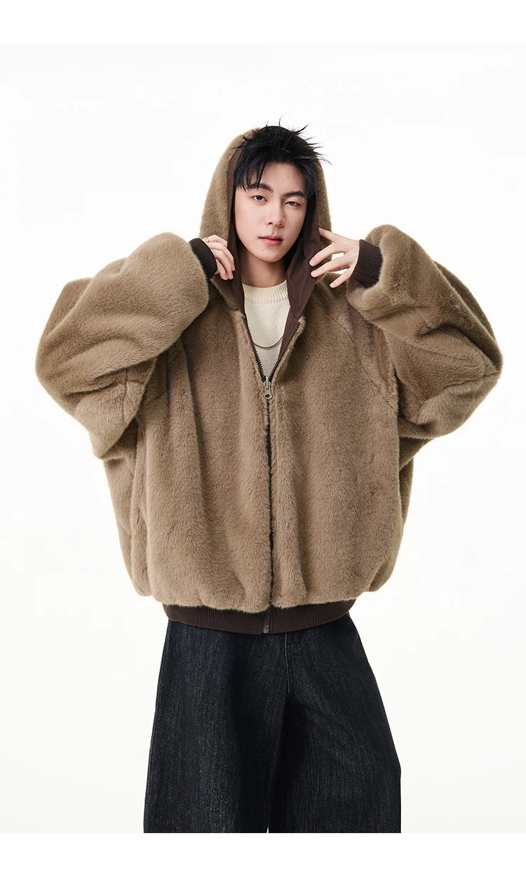 Reversible Teddy Fur Bomber-streetwear-techwear