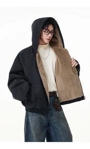 Reversible Teddy Fur Bomber-streetwear-techwear