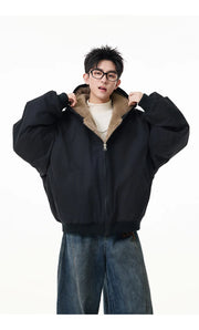 Reversible Teddy Fur Bomber-streetwear-techwear