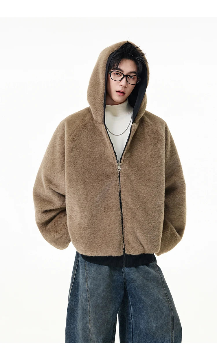 Reversible Teddy Fur Bomber-streetwear-techwear