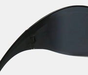 Rimless Shield Oversized Sunglasses-streetwear-techwear