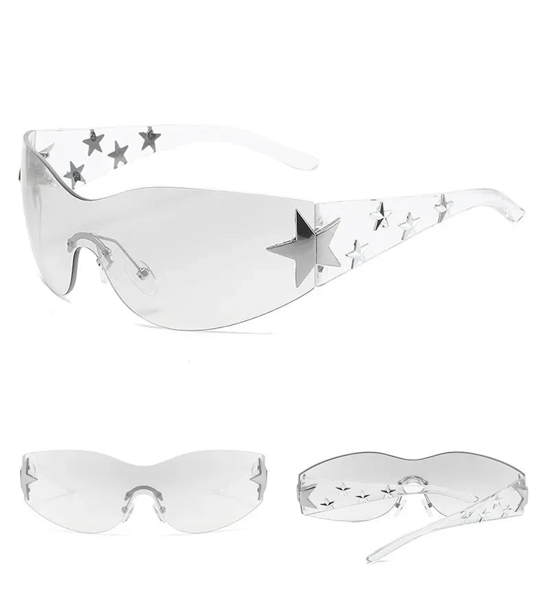 Rimless Superstar Y2K Sunglasses-streetwear-techwear