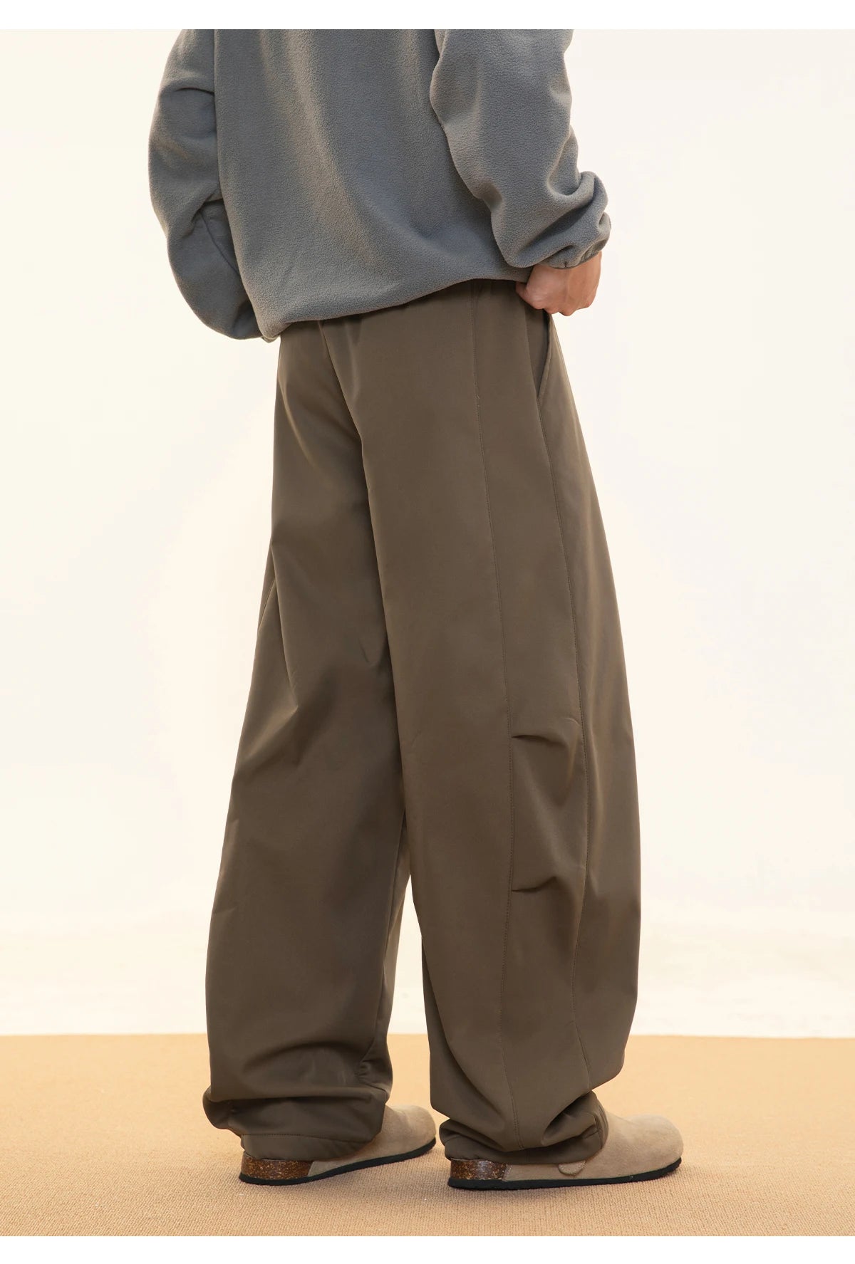 Fleece Lined Wide Leg Pants-streetwear-techwear