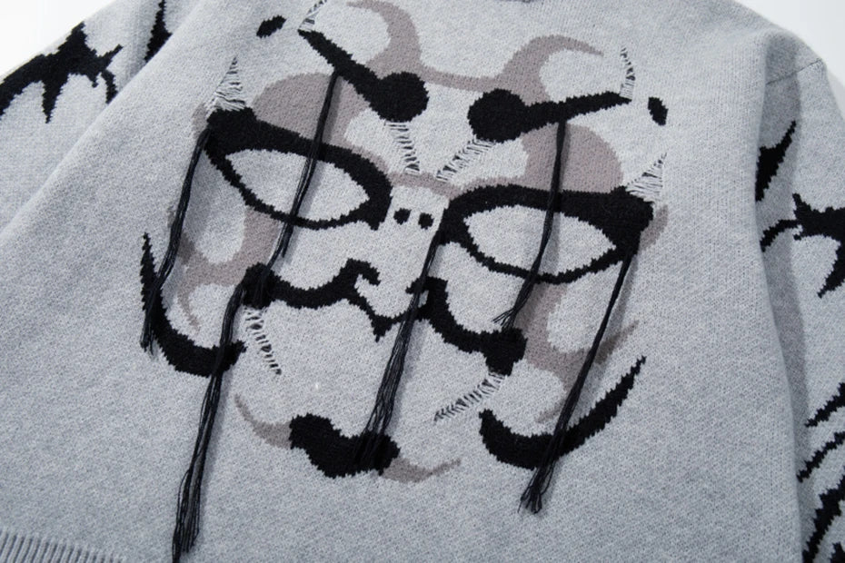 Rorschach Knit Sweater-streetwear-techwear